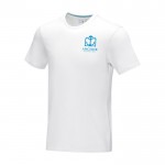 T-shirt homme, coton bio certifié GOTS 160 g/m2 Elevate NXT couleur blanc vue impression sérigraphique