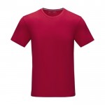 T-shirt homme, coton bio certifié GOTS 160 g/m2 Elevate NXT couleur rouge deuxième vue frontale