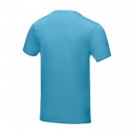 T-shirt homme, coton bio certifié GOTS 160 g/m2 Elevate NXT couleur bleu troisième vue arrière