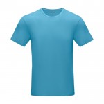 T-shirt homme, coton bio certifié GOTS 160 g/m2 Elevate NXT couleur bleu deuxième vue frontale