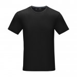 T-shirt homme, coton bio certifié GOTS 160 g/m2 Elevate NXT couleur noir deuxième vue frontale