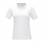 T-shirt femme, coton bio certifié GOTS 160 g/m2 Elevate NXT couleur blanc deuxième vue frontale