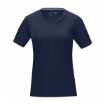 T-shirt femme, coton bio certifié GOTS 160 g/m2 Elevate NXT couleur bleu marine deuxième vue frontale