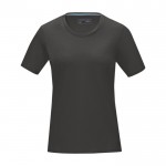 T-shirt femme, coton bio certifié GOTS 160 g/m2 Elevate NXT couleur gris foncé deuxième vue frontale