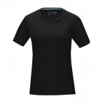 T-shirt femme, coton bio certifié GOTS 160 g/m2 Elevate NXT couleur noir deuxième vue frontale