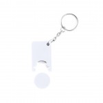 Porte-clés personnalisé avec jeton blanc