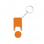 Porte-clés personnalisé avec jeton orange