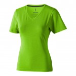 Impression sur t-shirt femme col V 200 g/m2 couleur vert