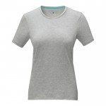 T-shirt floquée écologique pour femmes couleur gris