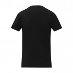 T-shirt col en V femme en coton 160 g/m2 Elevate Life couleur noir deuxième vue arrière