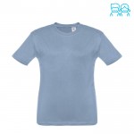 Tee-shirt personnalisable pour enfant unisexe couleur bleu ciel première vue