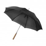 Parapluie automatique en polyester 190T couleur noir troisième vue