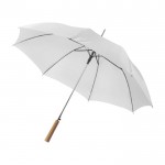 Parapluie automatique en polyester 190T couleur blanc troisième vue