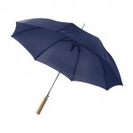 Parapluie automatique en polyester 190T couleur bleu foncé troisième vue