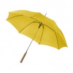 Parapluie automatique en polyester 190T couleur jaune troisième vue