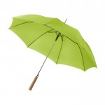 Parapluie automatique en polyester 190T couleur vert clair troisième vue