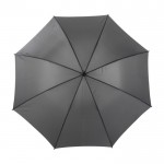 Parapluie manuel avec sangle d'épaule couleur gris deuxième vue