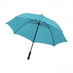 Parapluie manuel avec sangle d'épaule couleur bleu ciel troisième vue