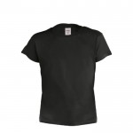 T-shirt personnalisé blanc enfants 135 g/m2 couleur noir
