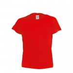 T-shirt personnalisé blanc enfants 135 g/m2 couleur rouge