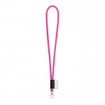 Lanyard publicitaire rose