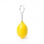 Porte-clés anti-stress en forme de fruit couleur jaune clair