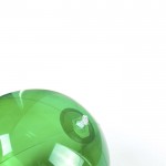 Ballon de plage publicitaire aux couleurs vives couleur vert quatrième vue