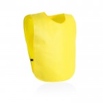 Gilet en non-tissé avec côtés élastiques pour adultes couleur jaune première vue