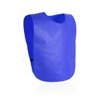 Gilet en non-tissé avec côtés élastiques pour adultes couleur bleu première vue