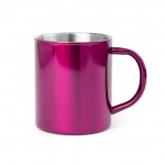 Mug en acier inoxydable coloré couleur rose