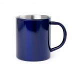 Mug en acier inoxydable coloré couleur bleu
