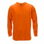 T-shirt unisexe à manches longues 135 g/m2 couleur orange