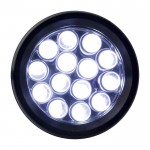 Lampe torche, aluminium et caoutchouc 14 LED, piles incluses couleur noir quatrième vue
