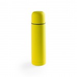 Bouteille thermos personnalisée et colorée couleur jaune