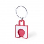 Porte-clés en forme de sac de courses rouge