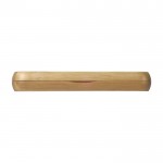 Parure de stylos à bille et roller en bambou couleur bois troisième vue