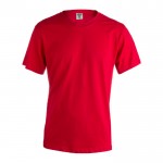 Tee-shirt personnalisé blanc coton 130 g/m2 couleur rouge
