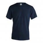 Tee-shirt personnalisé blanc coton 130 g/m2 couleur bleu foncé
