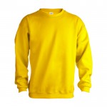 Pull personnalisé en coton 280g/m2 couleur jaune