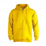 Veste à capuche personnalisée 280g/m2 couleur jaune