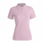 Polo personnalisé pour les femmes 180 g/m2 couleur rose