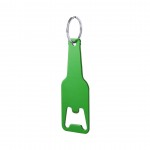 Porte-clés décapsuleur en forme de bouteille vert