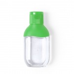 Flacon de gel hydroalcoolique coloré couleur vert