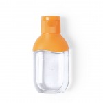 Flacon de gel hydroalcoolique coloré couleur orange
