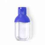Flacon de gel hydroalcoolique coloré couleur bleu
