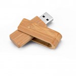 Jolie clé USB personnalisée en bambou acajou
