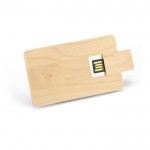 Carte USB en bois en forme de carte de crédit