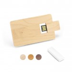 Carte USB en bois en forme de carte de crédit boîtier 