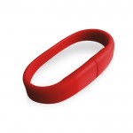Bracelet USB personnalisable rouge