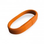 Bracelet USB personnalisable orange